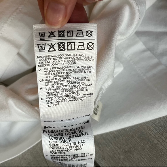 Y-3 Yohji Yamamoto Logo White T Shirt Mens Size L Crewneck Short Sleeve Designer - Picture 9 of 12